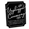 Big Dot of Happiness Black Unplugged Ceremony Sign - No Cell Phone Wedding Decor - Printed on Sturdy Plastic - 10.5 x 13.75" Sign with Stand - 1 Piece